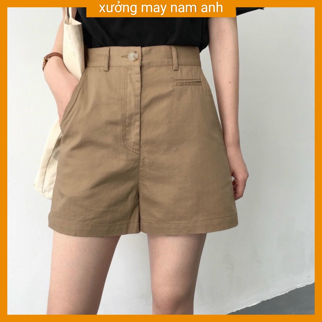 Women's Shorts, High-Waisted KaKi Women'S Shorts Ulzzang Surgery Bag Super Beautiful Korean Style