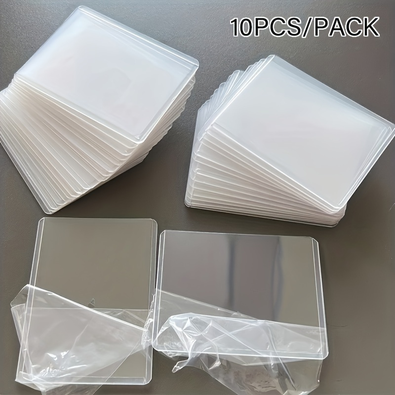 10pcs Toploader Thick Card Case Photocard Protector, Inner Sleeves Clear Game Card Holder