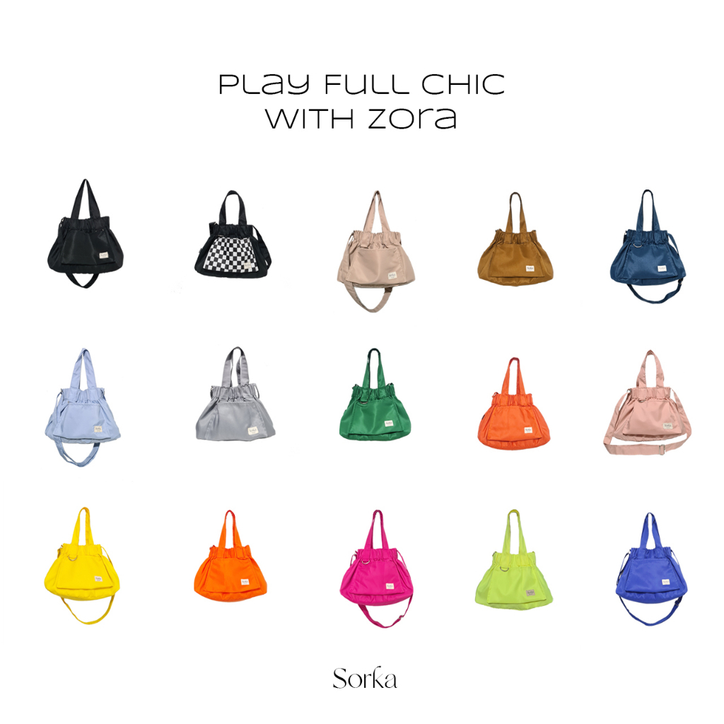 Zora - Shoulder Bag - Size S, M, L - Latest Women's Bag With Drawstring Model